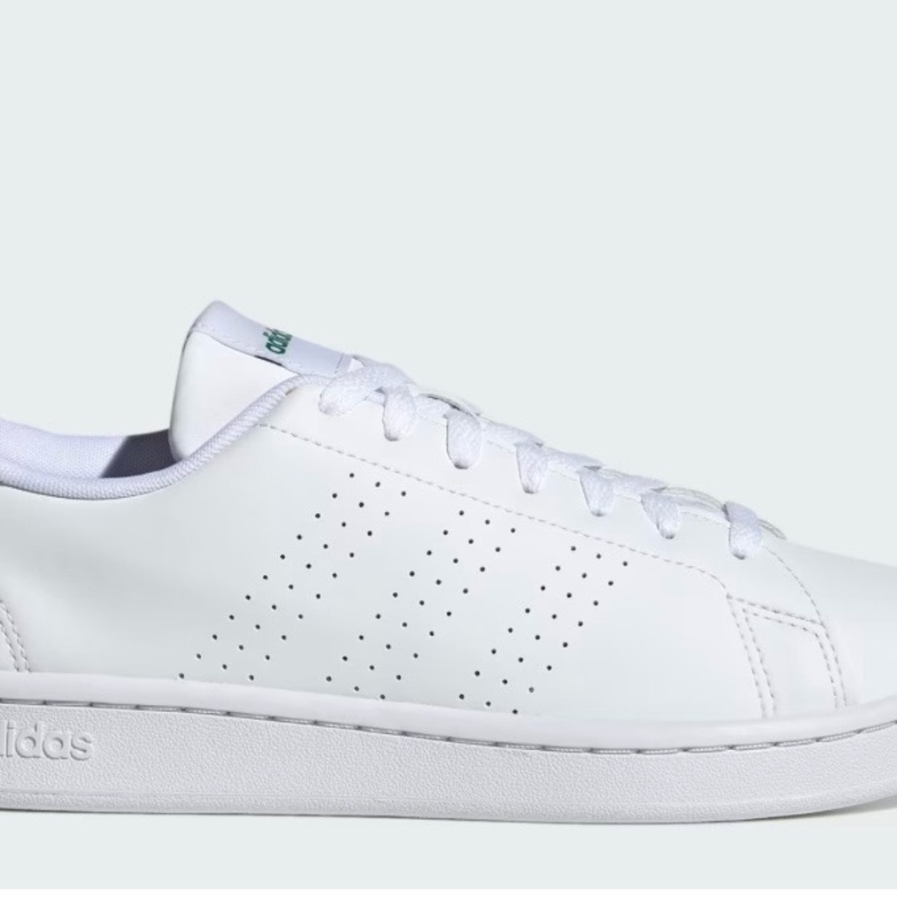 Adidas Advantage - Classic White with Green Detail - Picture 6 of 12